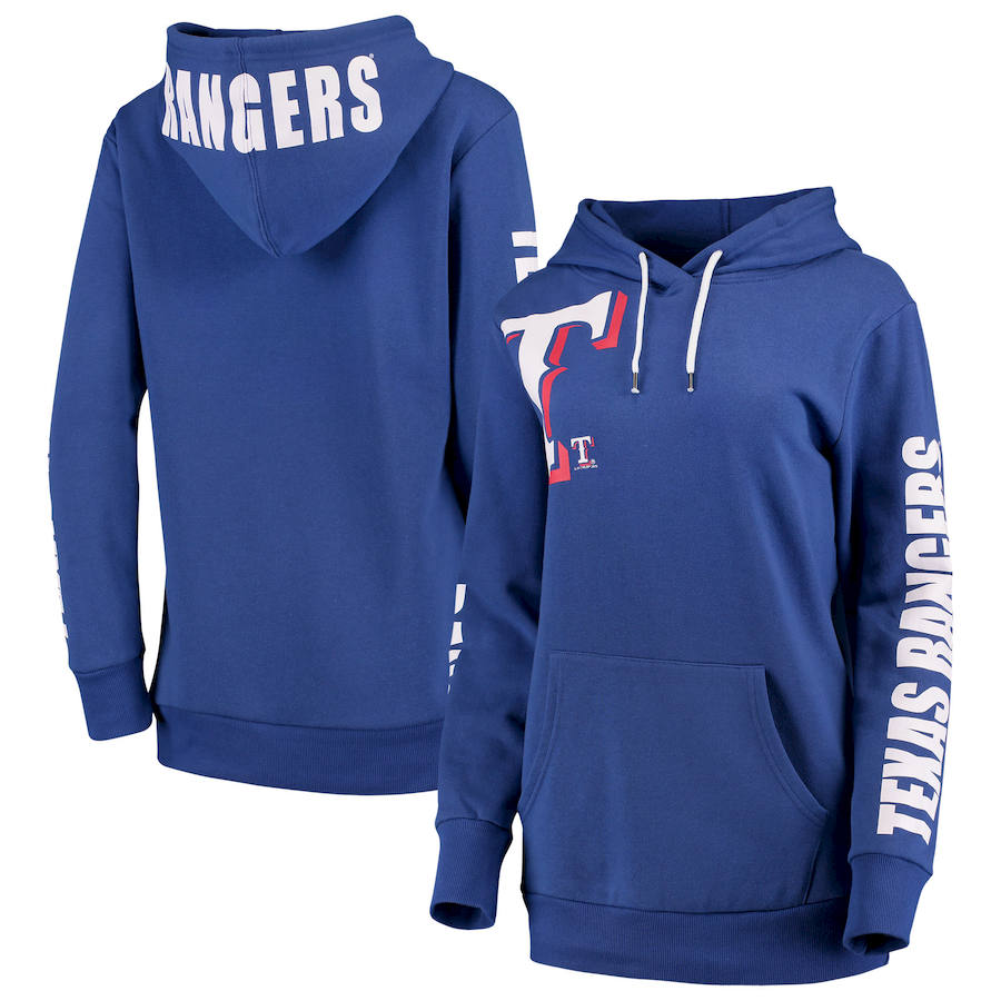 Texas Rangers G-III 4Her by Carl Banks Women's 12th Inning Pullover Hoodie Royal