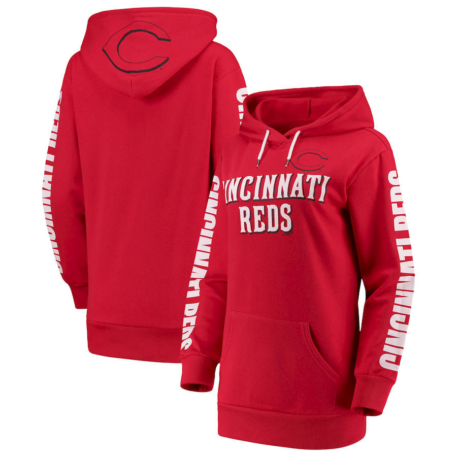 Cincinnati Reds G-III 4Her by Carl Banks Women's Extra Innings Pullover Hoodie Red