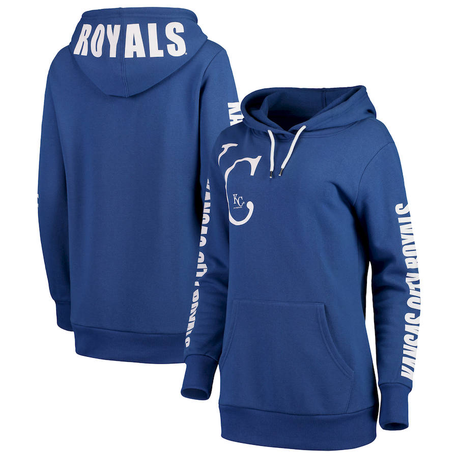 Kansas City Royals G-III 4Her by Carl Banks Women's 12th Inning Pullover Hoodie Royal