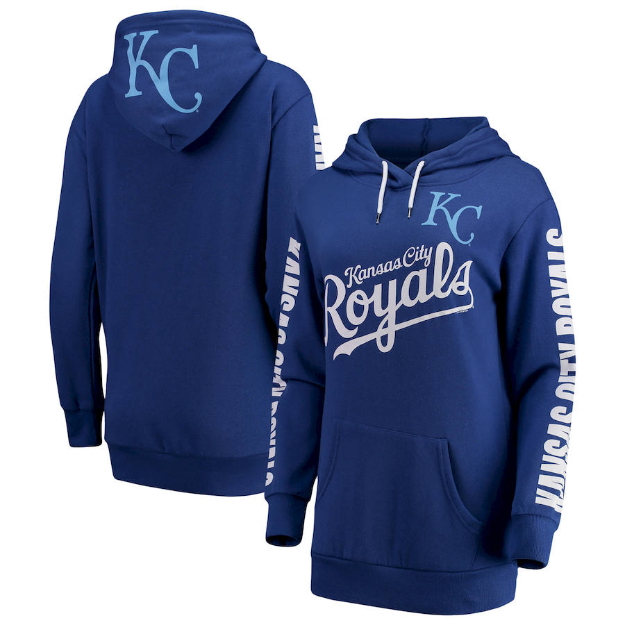 Kansas City Royals G-III 4Her by Carl Banks Women's Extra Innings Pullover Hoodie Royal