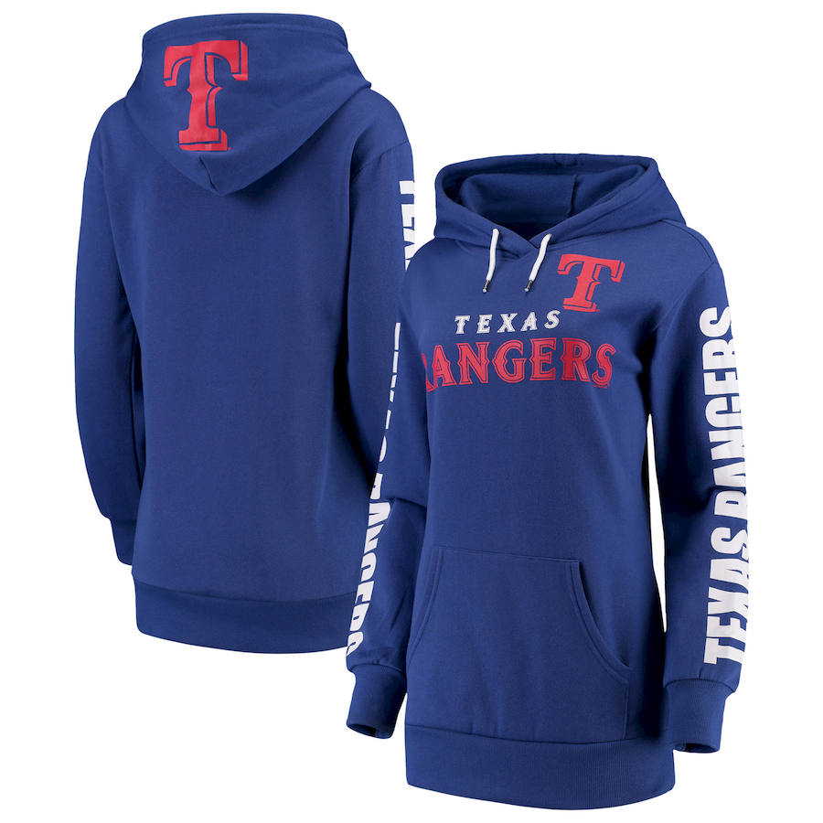 Texas Rangers G-III 4Her by Carl Banks Women's Extra Innings Pullover Hoodie Royal