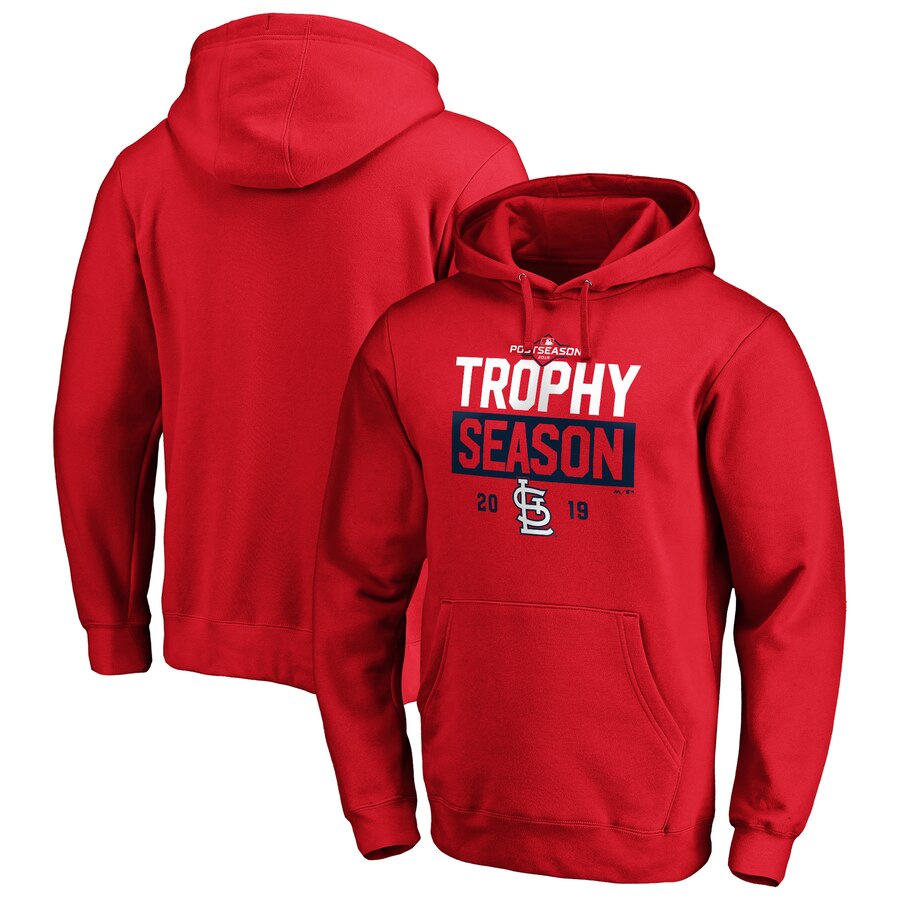 St. Louis Cardinals Majestic 2019 Postseason Around the Horn Pullover Hoodie Red