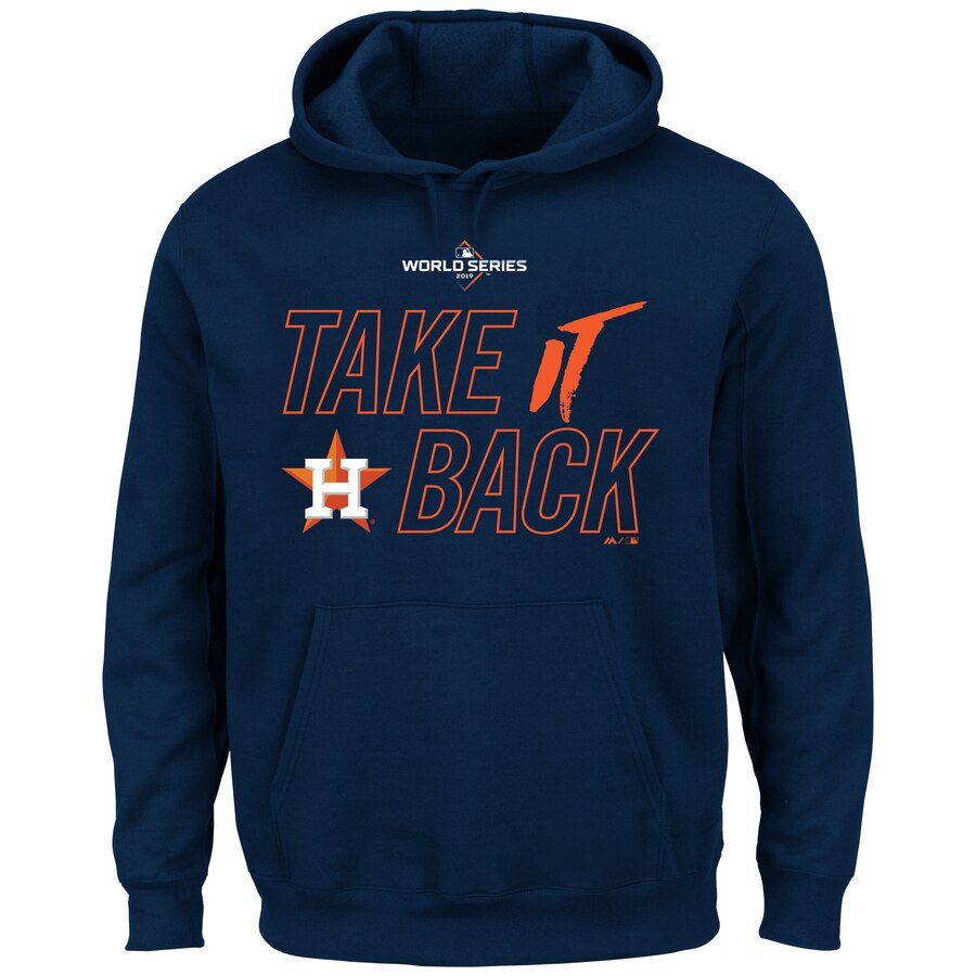 Houston Astros Majestic 2019 World Series Bound Authentic Collection Dugout Big & Tall Pullover Hoodie Navy