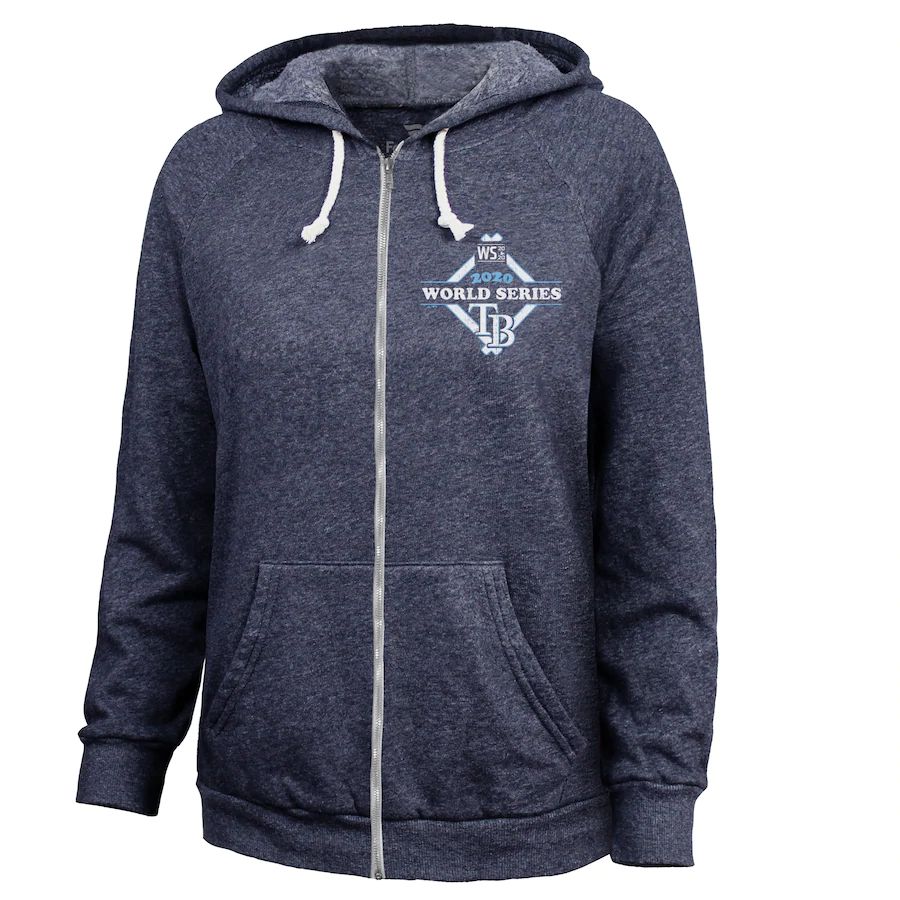 Tampa Bay Rays Women's 2020 World Series Bound Full-Zip Hoodie Navy