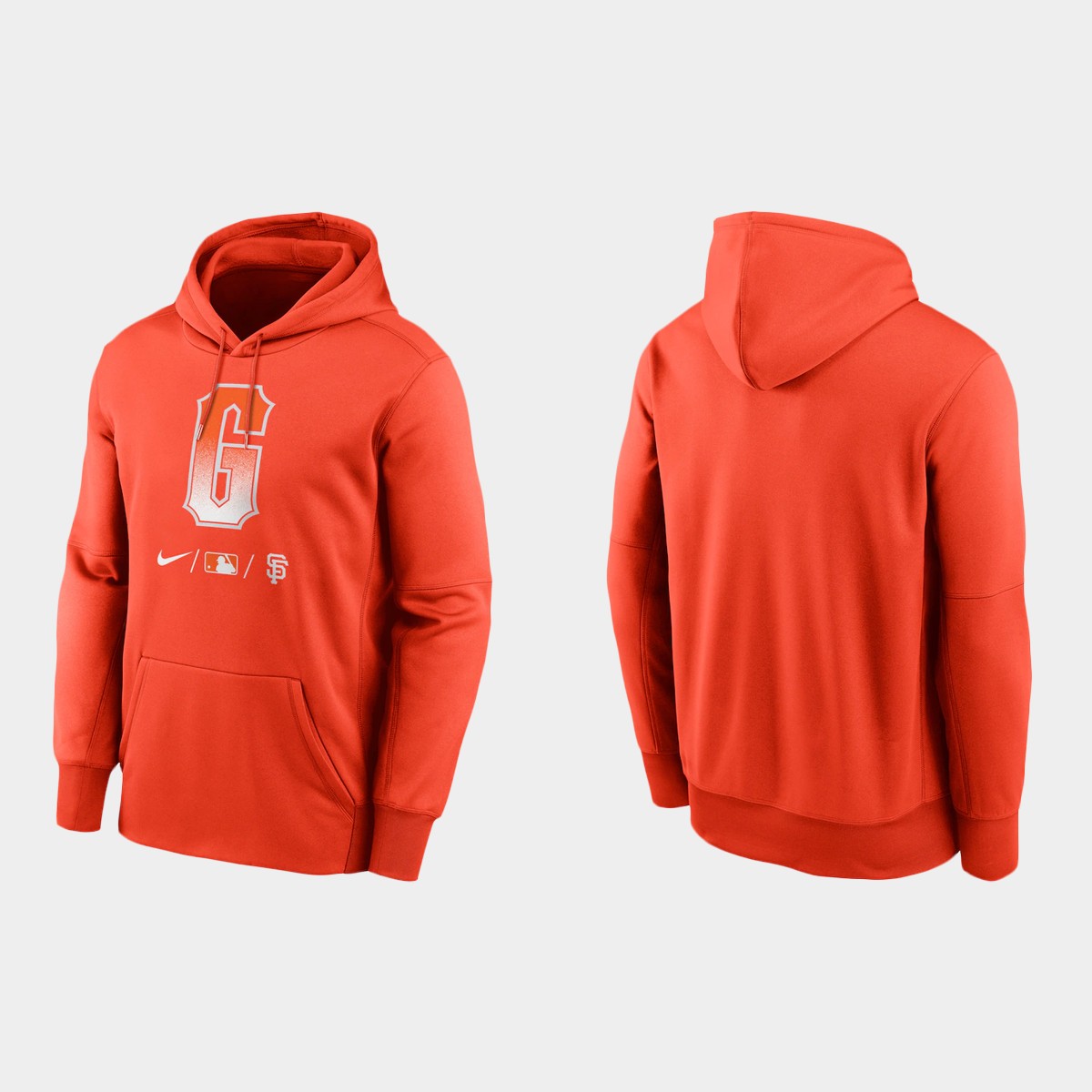 San Francisco Giants Men's 2021 City Connect Therma Pullover Orange Hoodie