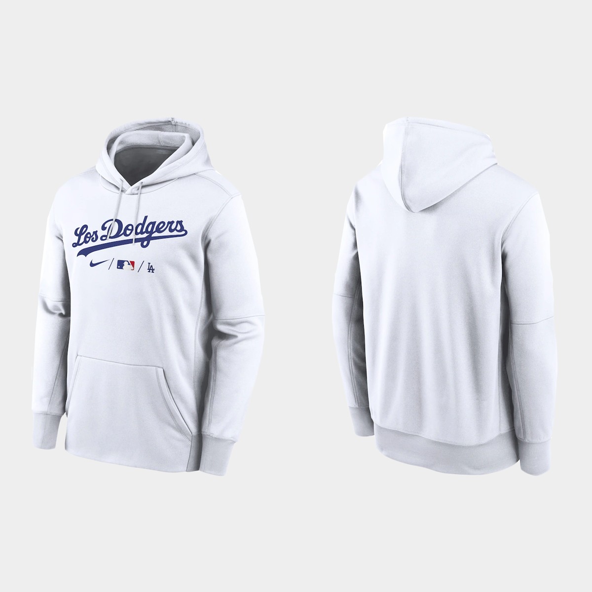 Los Angeles Dodgers White 2021 City Connect Performance Hoodie