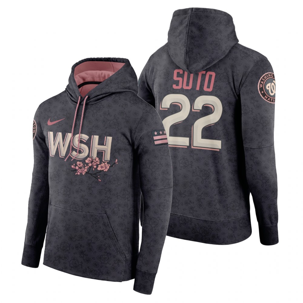 Washington Nationals #22 Juan Soto 2022 City Connect Gray Hoodie