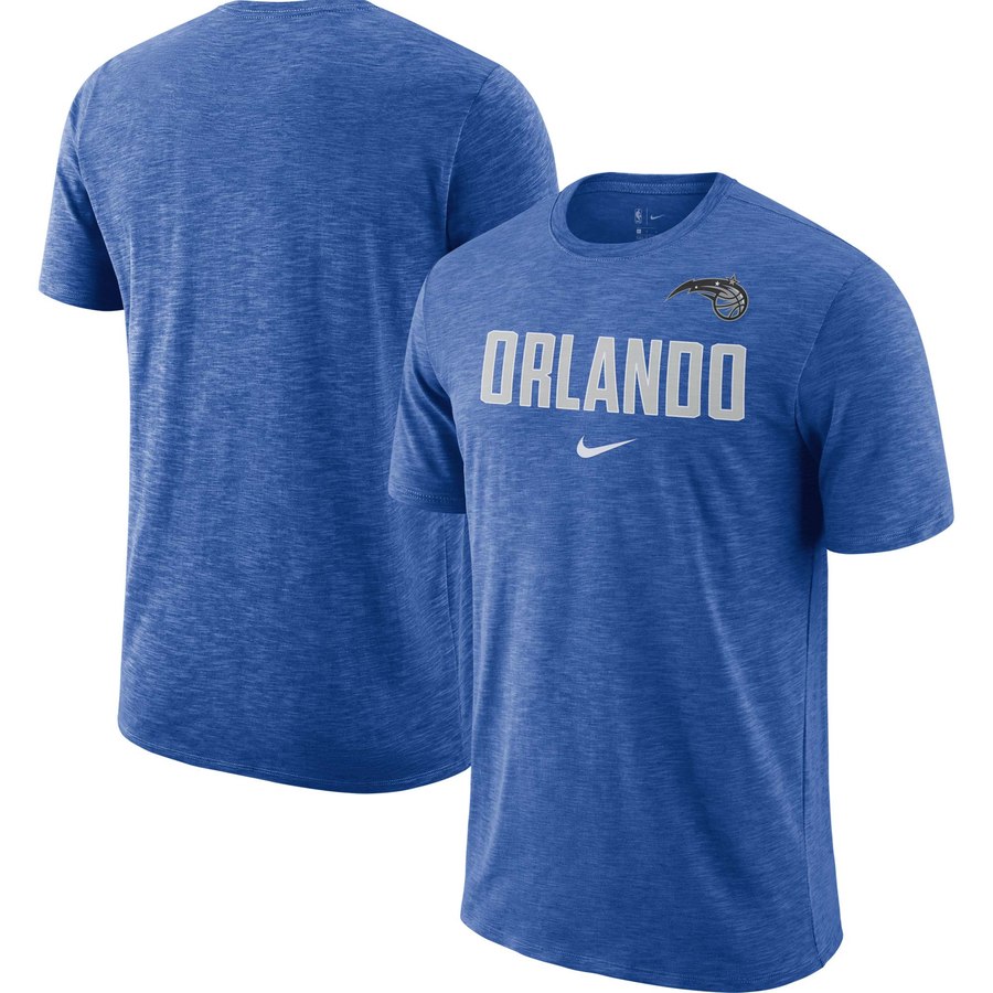 Orlando Magic Nike Essential Facility Slub Performance T-Shirt Blue