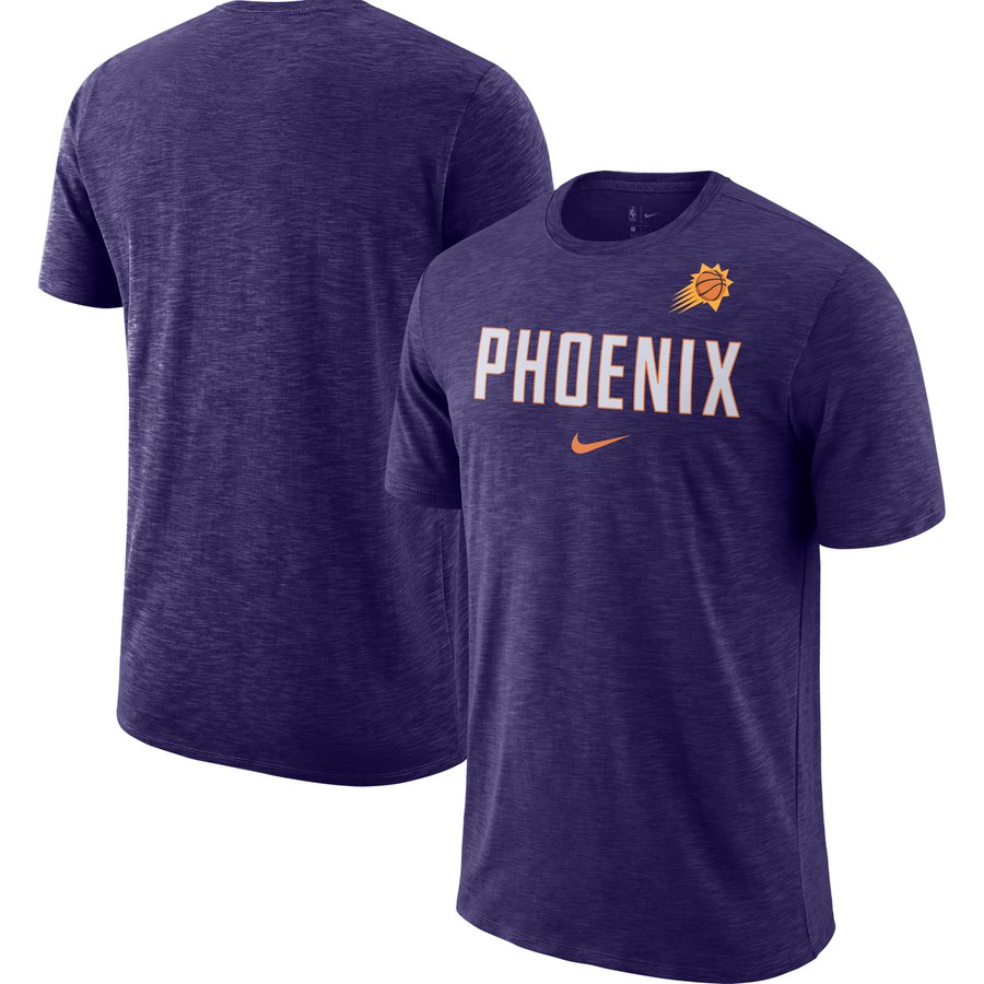 Phoenix Suns Nike Essential Facility Slub Performance T-Shirt Purple