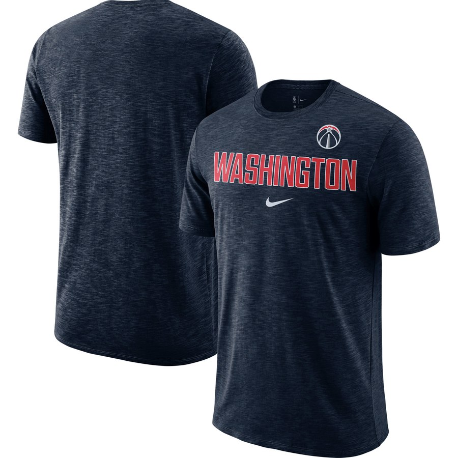 Washington Wizards Nike Essential Facility Slub Performance T-Shirt Navy