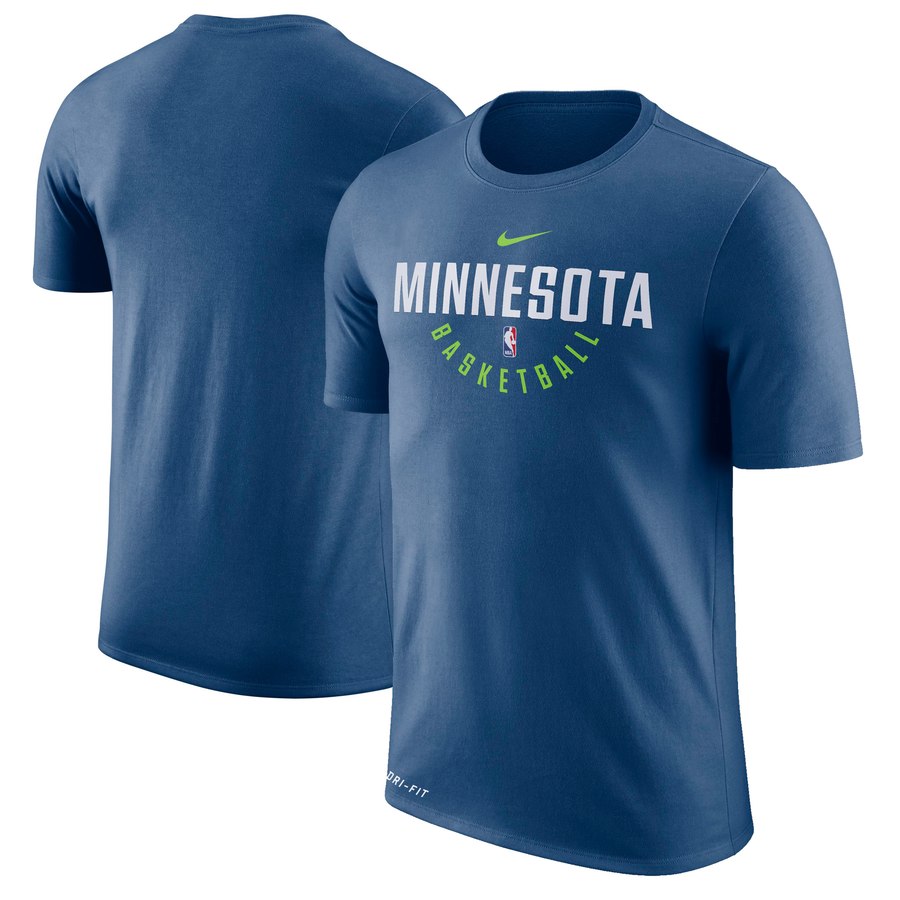 Minnesota Timberwolves Nike Practice Performance T-Shirt Blue