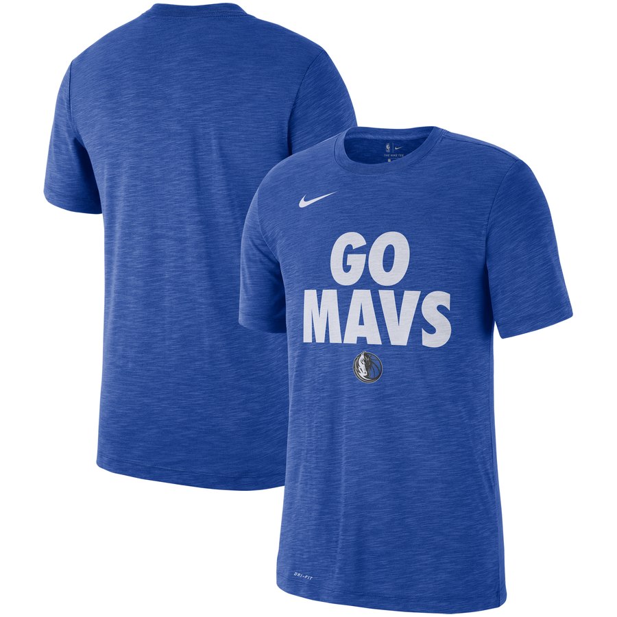 Dallas Mavericks Nike Essential Team Attitude Performance T-Shirt Heathered Blue