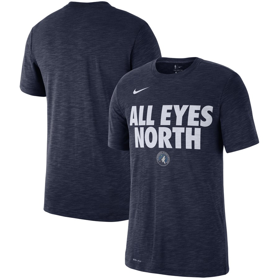 Minnesota Timberwolves Nike Essential Team Attitude Performance T-Shirt Heathered Navy