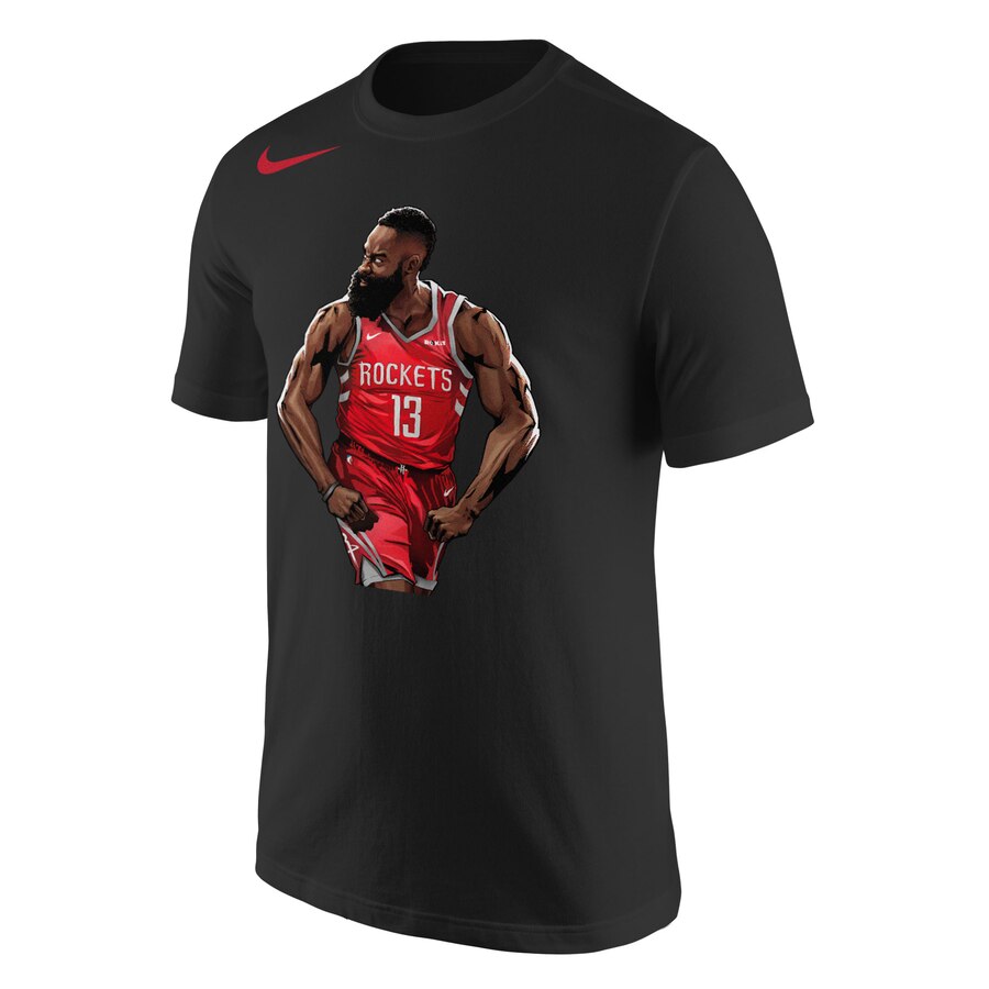 Houston Rockets #13 James Harden Nike 2019 NBA Playoffs Bound Hero T-Shirt Black