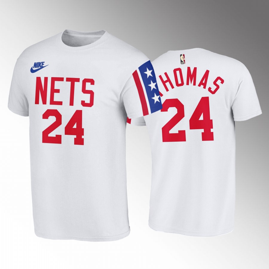 Nike Nets #24 Cam Thomas White NBA 2022-23 Men's Classic Edition T-Shirts