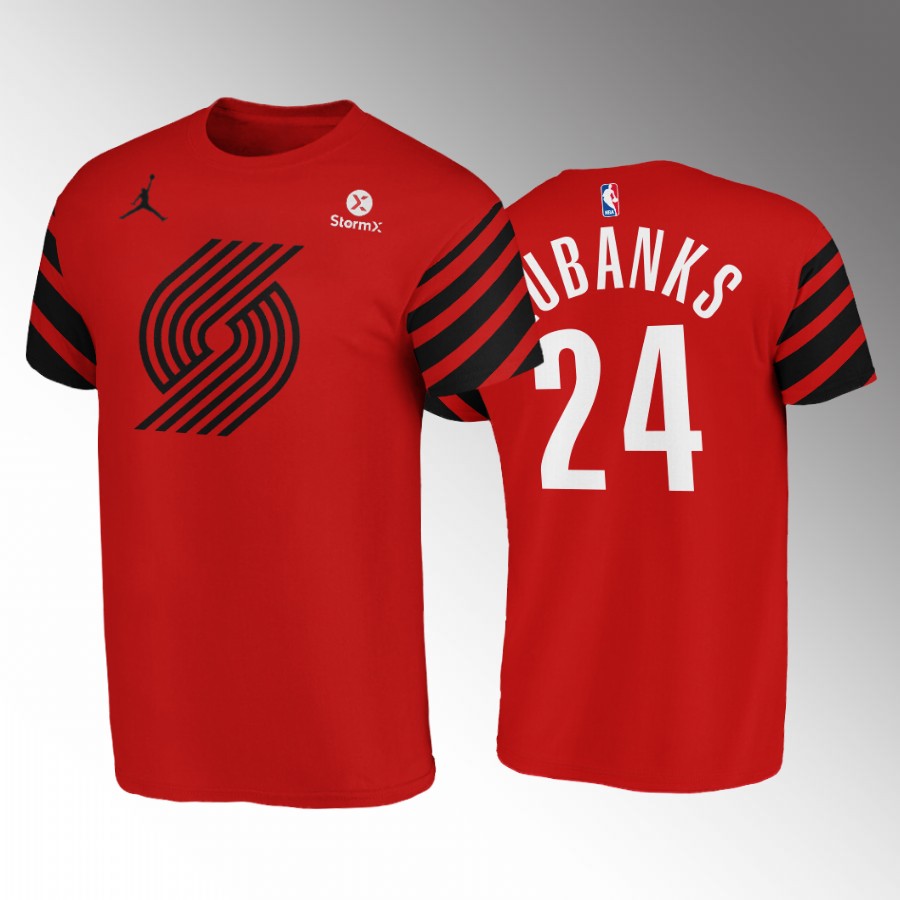 Portland Trail Blazers #24 Drew Eubanks Red NBA Men's Nike Statement Edition Swingman Jersey