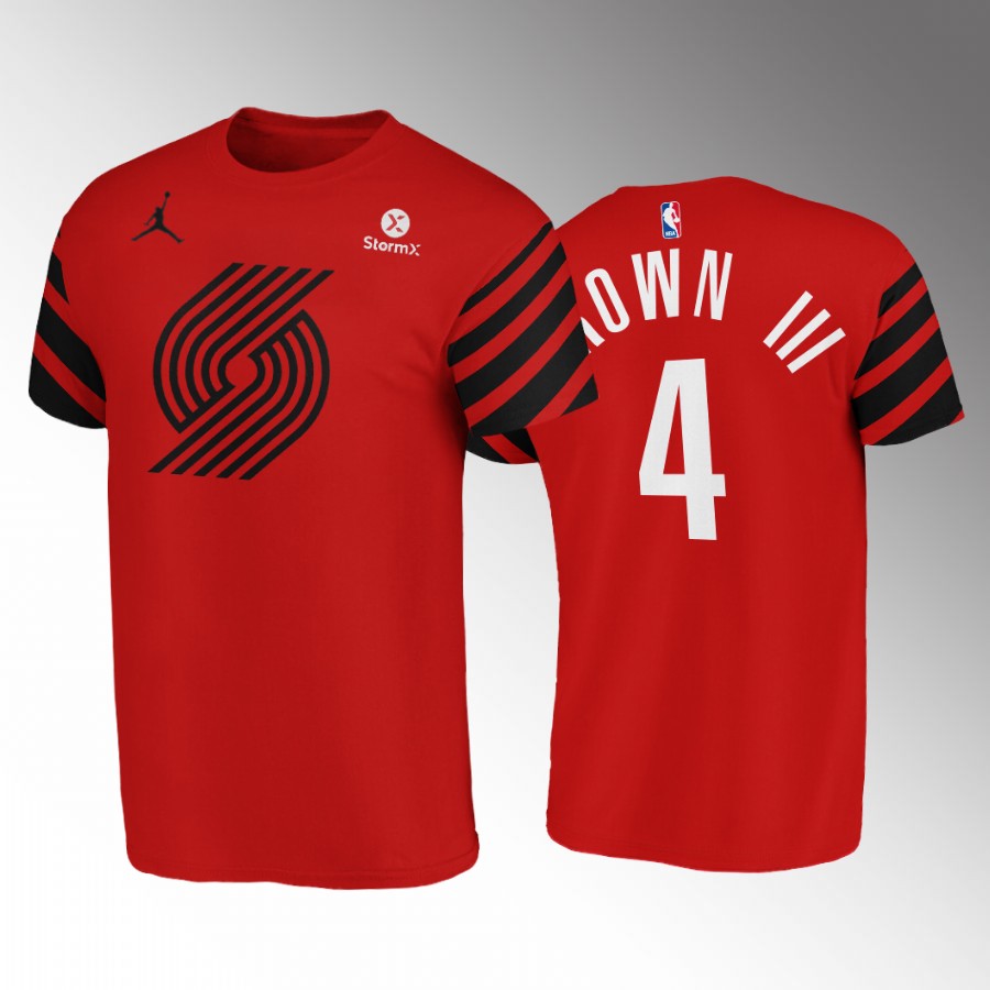 Portland Trail Blazers #4 Greg Brown III Red NBA Men's Nike Statement Edition Swingman Jersey