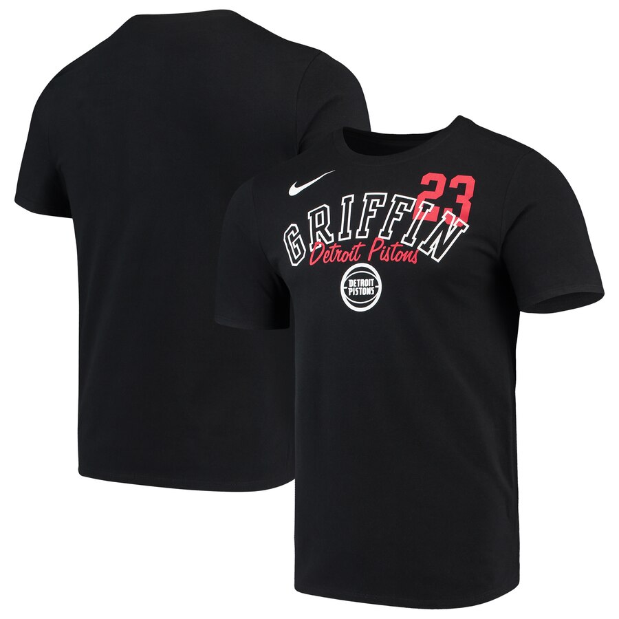 Detroit Pistons #23 Blake Griffin Nike Player Performance T-Shirt Black