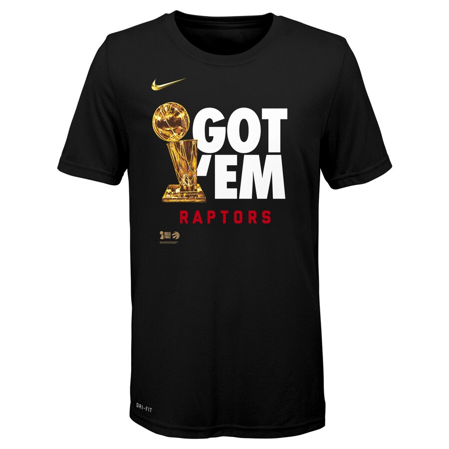 Toronto Raptors Nike Youth 2019 NBA Finals Champions Celebration Parade T-Shirt Black