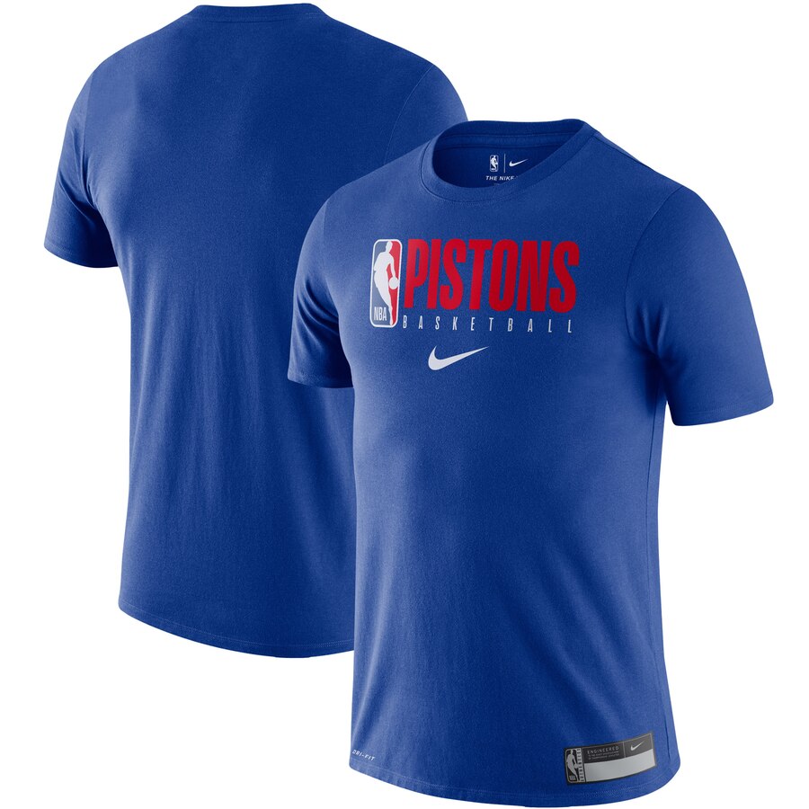 Detroit Pistons Nike Essential Practice Performance T-Shirt Blue