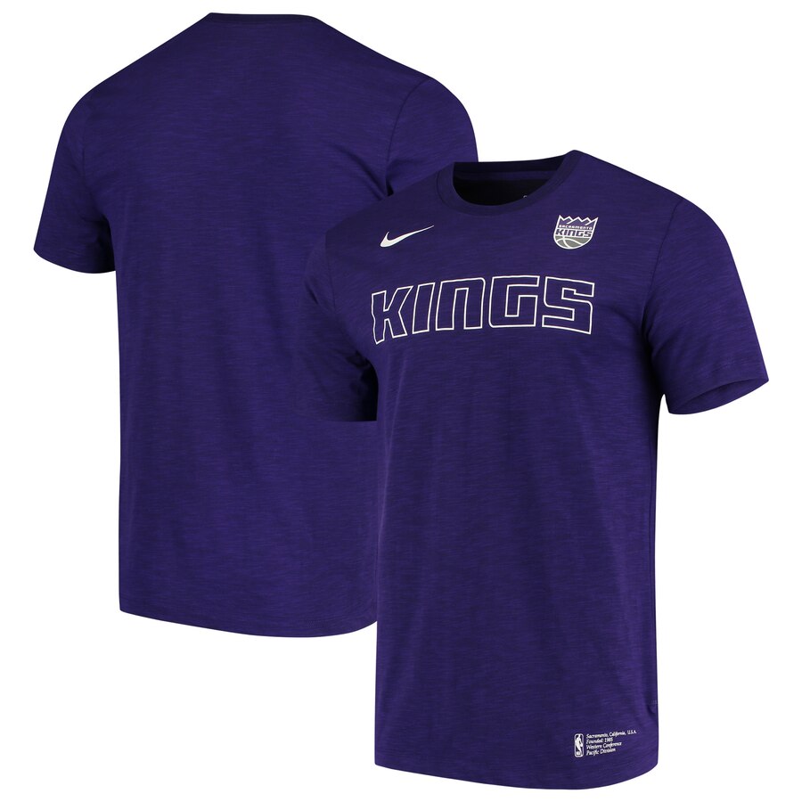 Sacramento Kings Nike Essential Facility Performance T-Shirt Heathered Purple