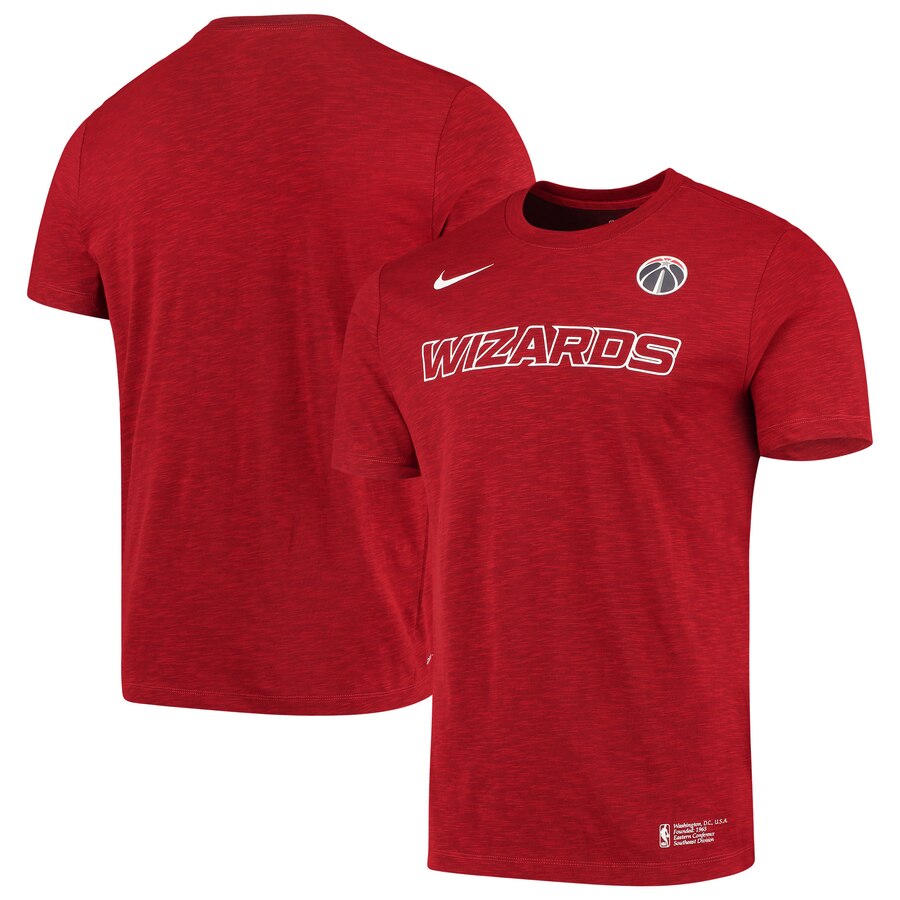 Washington Wizards Nike Essential Facility Performance T-Shirt Heathered Red