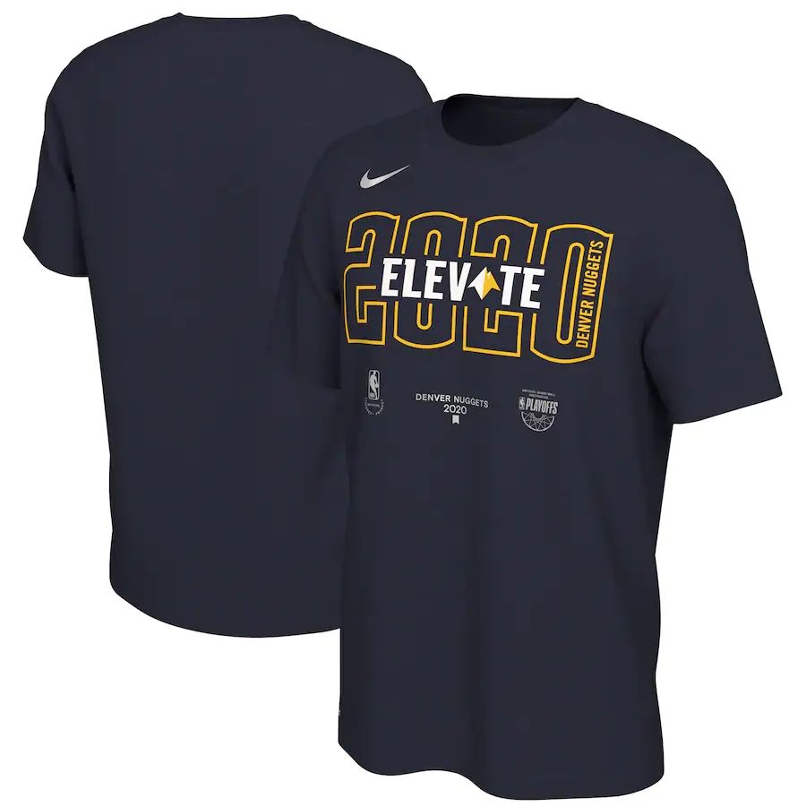 Denver Nuggets Nike 2020 NBA Playoffs Bound Mantra T-Shirt Navy