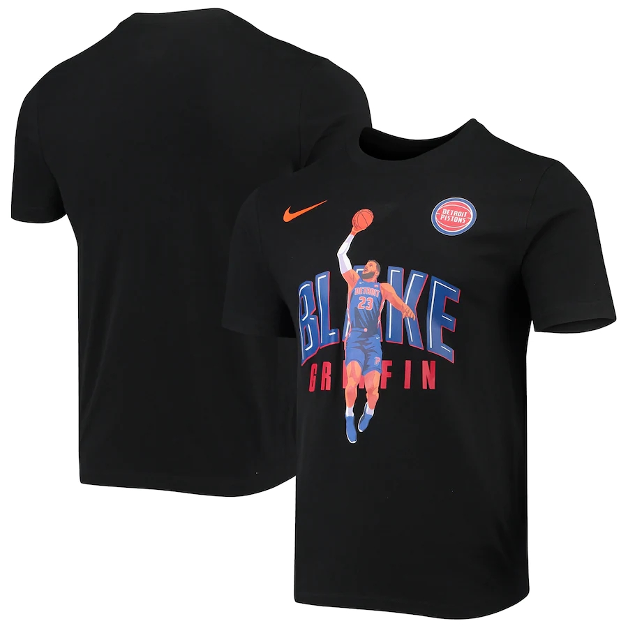 Detroit Pistons #23 Blake Griffin Nike Hero Performance T-Shirt Black