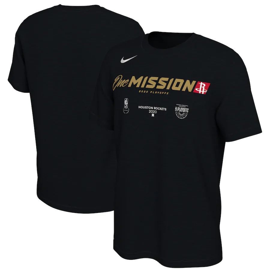 Houston Rockets Nike 2020 NBA Playoffs Bound Mantra T-Shirt Black