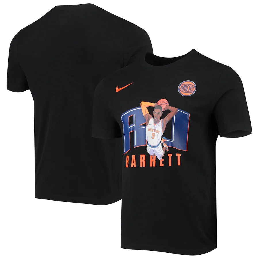 New York Knicks #9 RJ Barrett Nike Hero Performance T-Shirt Black