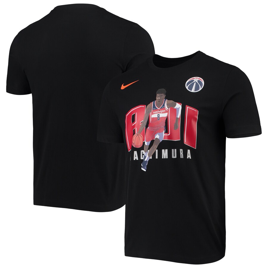 Washington Wizards #8 Rui Hachimura Nike Hero Performance T-Shirt Black