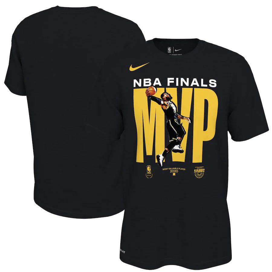 Los Angeles Lakers LeBron James Nike 2020 NBA Finals Champions MVP T-Shirt Black