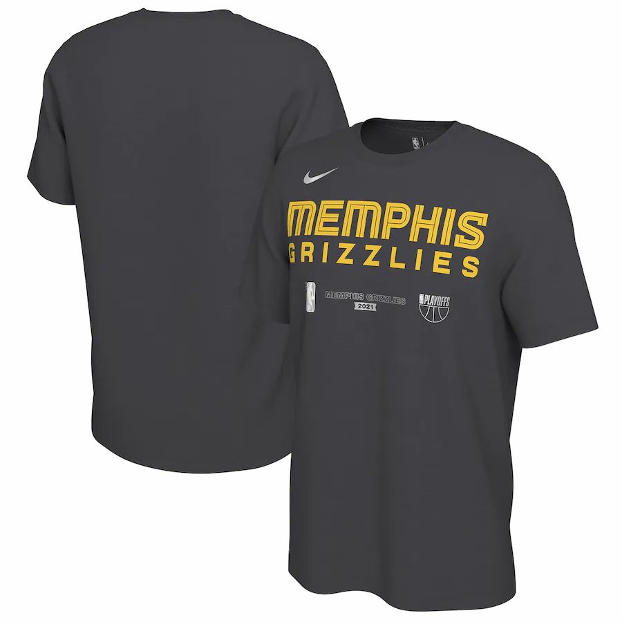 Memphis Grizzlies Nike 2021 NBA Playoffs Bound Mantra T-Shirt - Charcoal