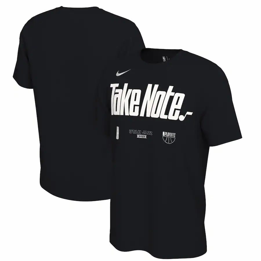 Utah Jazz Nike 2021 NBA Playoffs Bound Mantra T-Shirt - Black