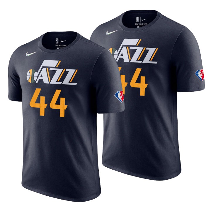 Utah Jazz #44 Bojan Bogdanovic Black Men's Nike 2021-22 NBA 75th Anniversary Diamond T-Shirt