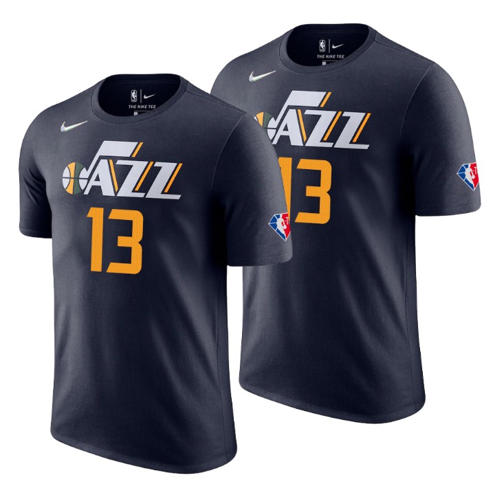 Utah Jazz #13 Jared Butler Black Men's Nike 2021-22 NBA 75th Anniversary Diamond T-Shirt