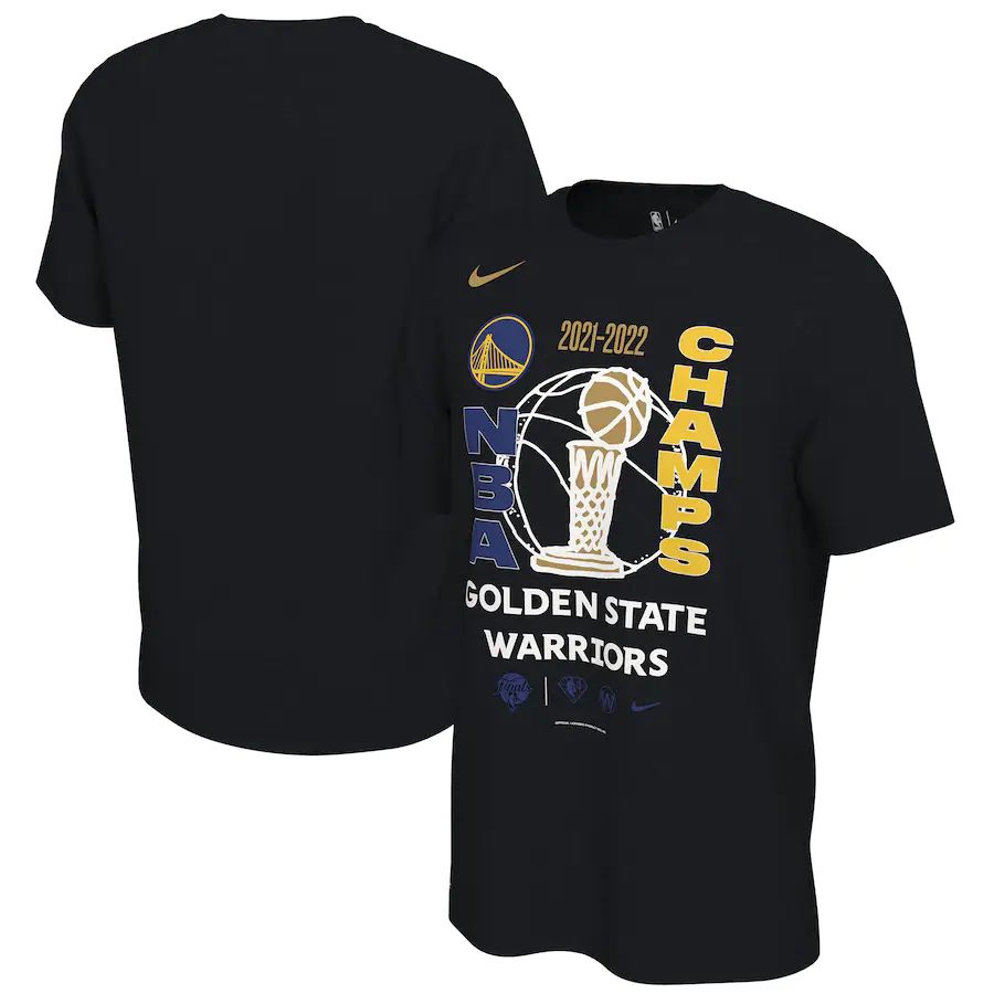 Golden State Warriors Nike Men's Black 2022 NBA Finals Champions Locker Room T-Shirt