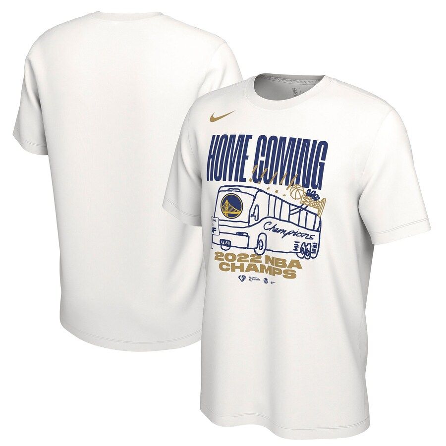 Golden State Warriors Nike Men's White 2022 NBA Finals Champions Celebration Parade T-Shirt