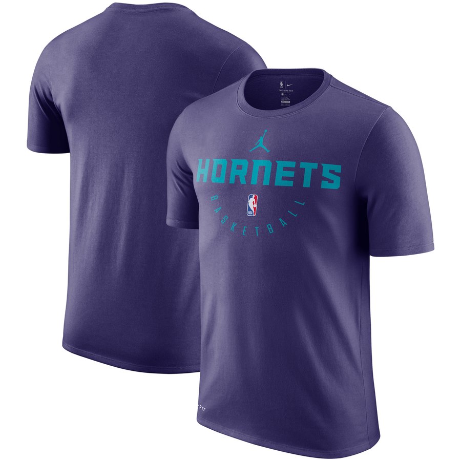 Charlotte Hornets Jordan Brand Practice Legend Performance T-Shirt Purple