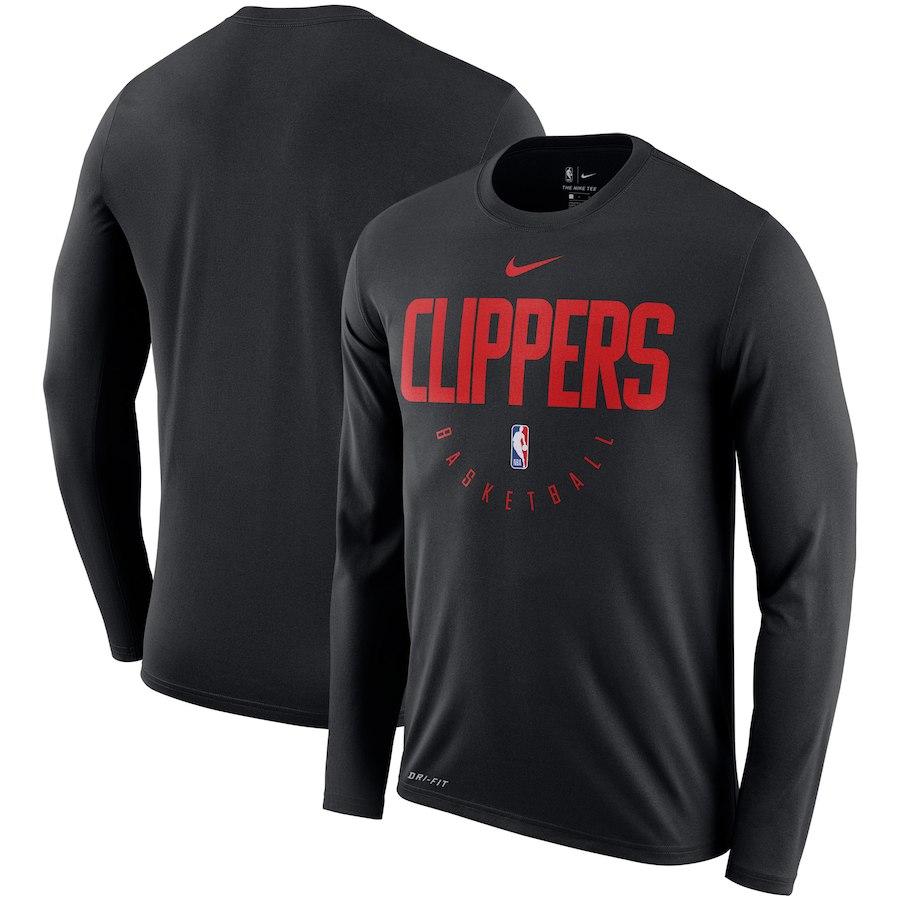 LA Clippers Nike Practice Performance Legend Long Sleeve T-Shirt Black