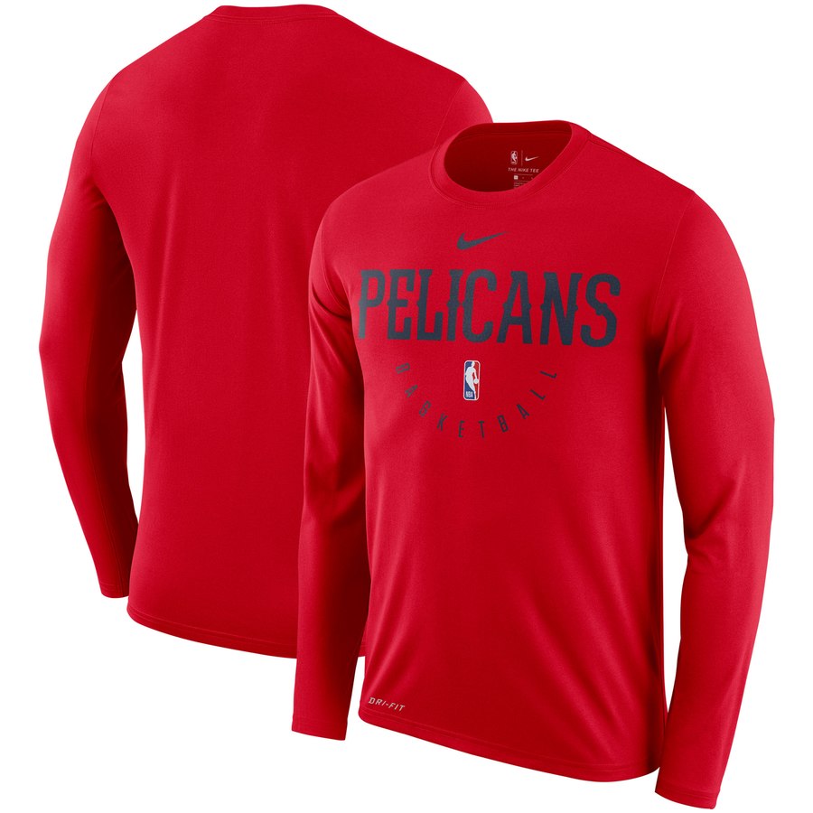 New Orleans Pelicans Nike Practice Performance Legend Long Sleeve T-Shirt Red