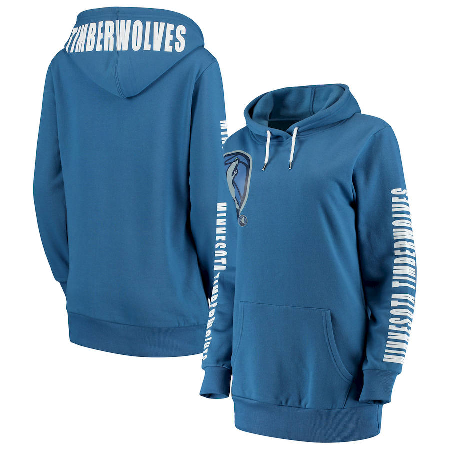 Minnesota Timberwolves G-III 4Her by Carl Banks Women's Overtime Pullover Hoodie Blue