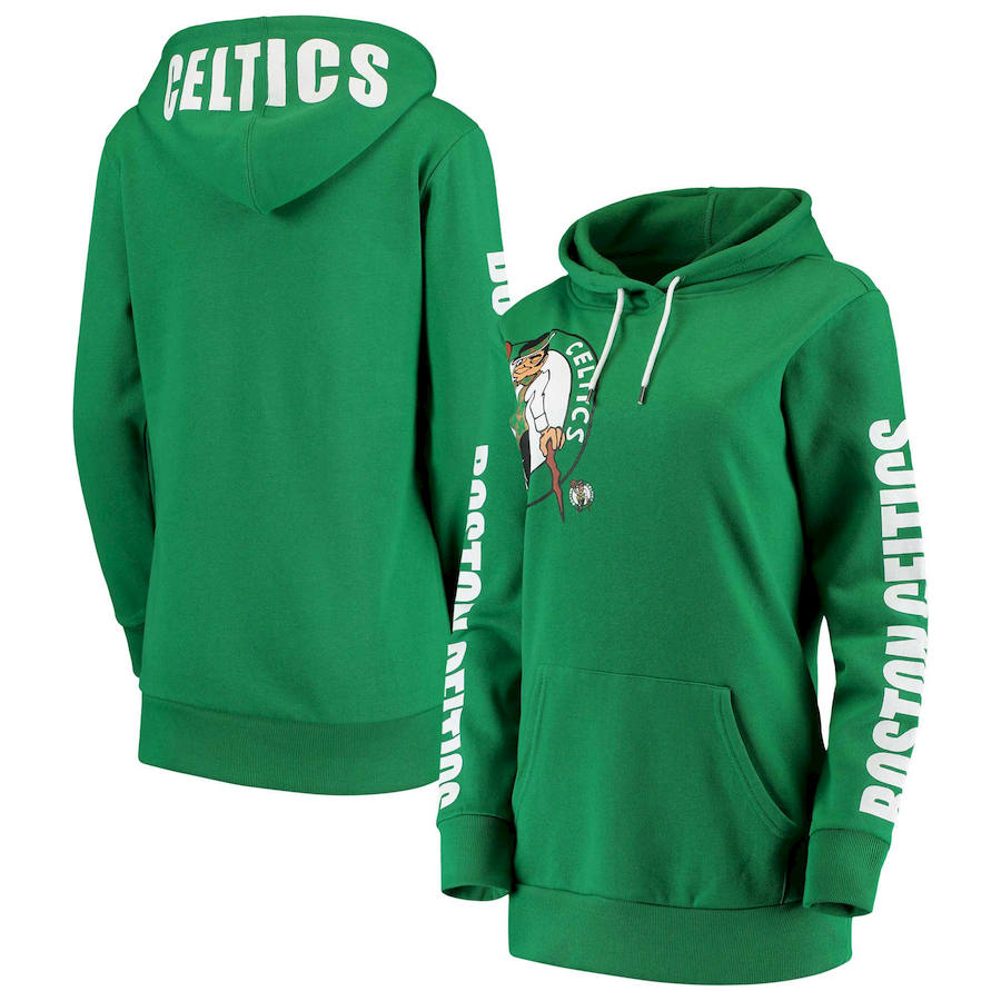 Boston Celtics G-III 4Her by Carl Banks Women's Overtime Pullover Hoodie Kelly Green