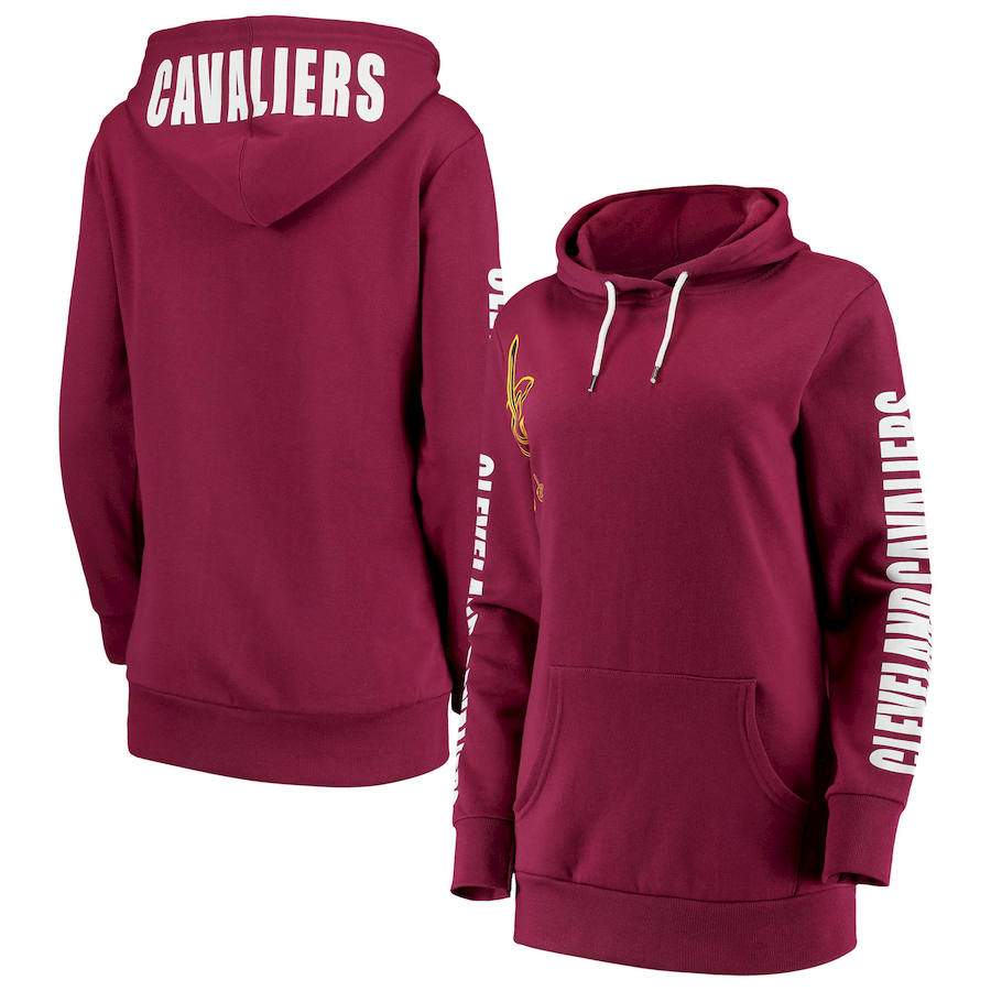 Cleveland Cavaliers G-III 4Her by Carl Banks Women's Overtime Pullover Hoodie Wine