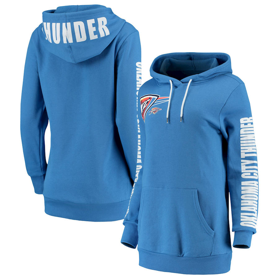 Oklahoma City Thunder G-III 4Her by Carl Banks Women's Overtime Pullover Hoodie Blue