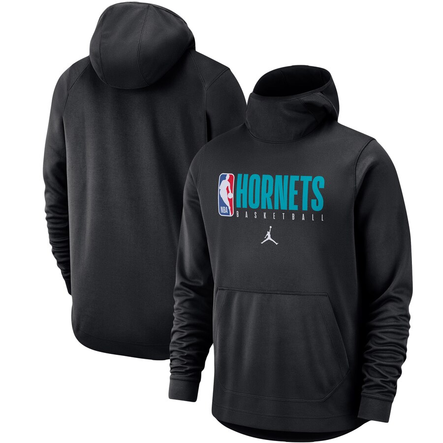 Charlotte Hornets Nike Spotlight Practice Performance Pullover Hoodie Black