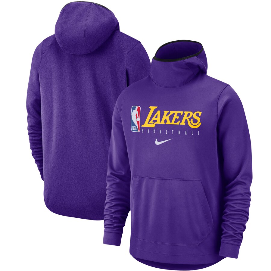 Los Angeles Lakers Nike Spotlight Practice Performance Pullover Hoodie Purple