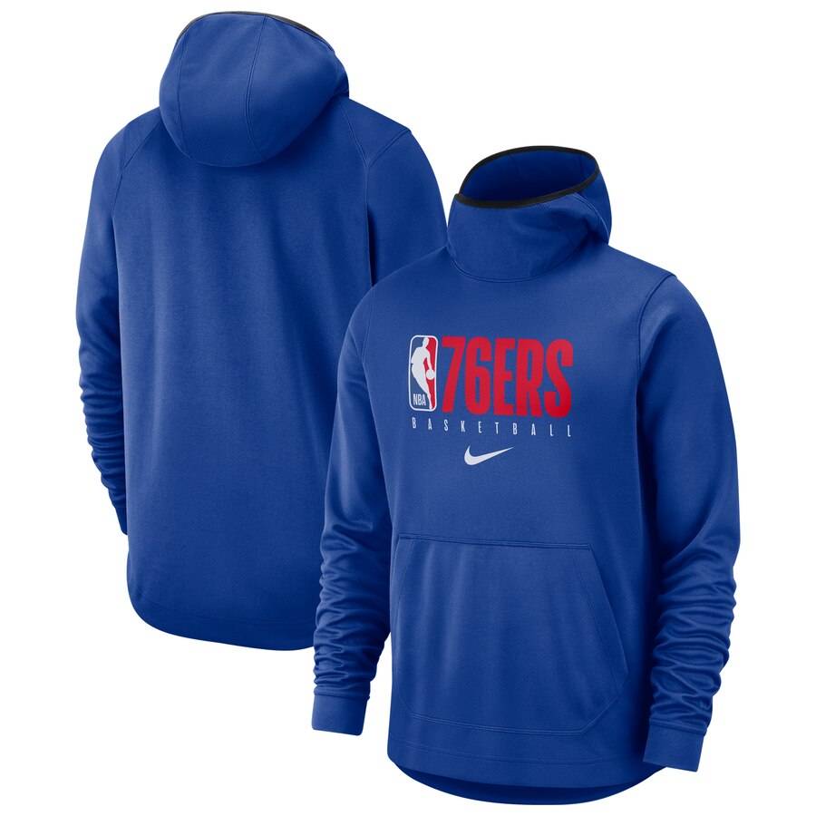 Philadelphia 76ers Nike Spotlight Practice Performance Pullover Hoodie Royal