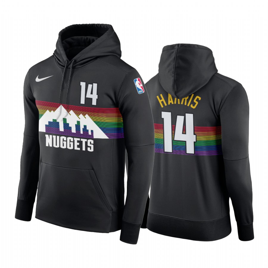 Nike Nuggets #14 Gary Harris Men's 2019-20 Black City Edition NBA Hoodie