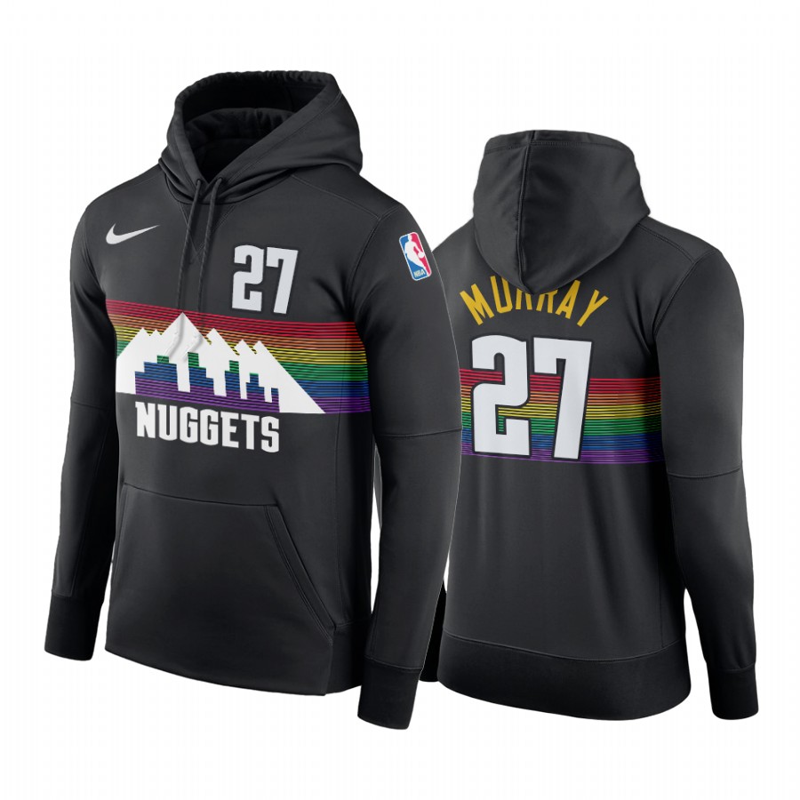 Nike Nuggets #27 Jamal Murray Men's 2019-20 Black City Edition NBA Hoodie